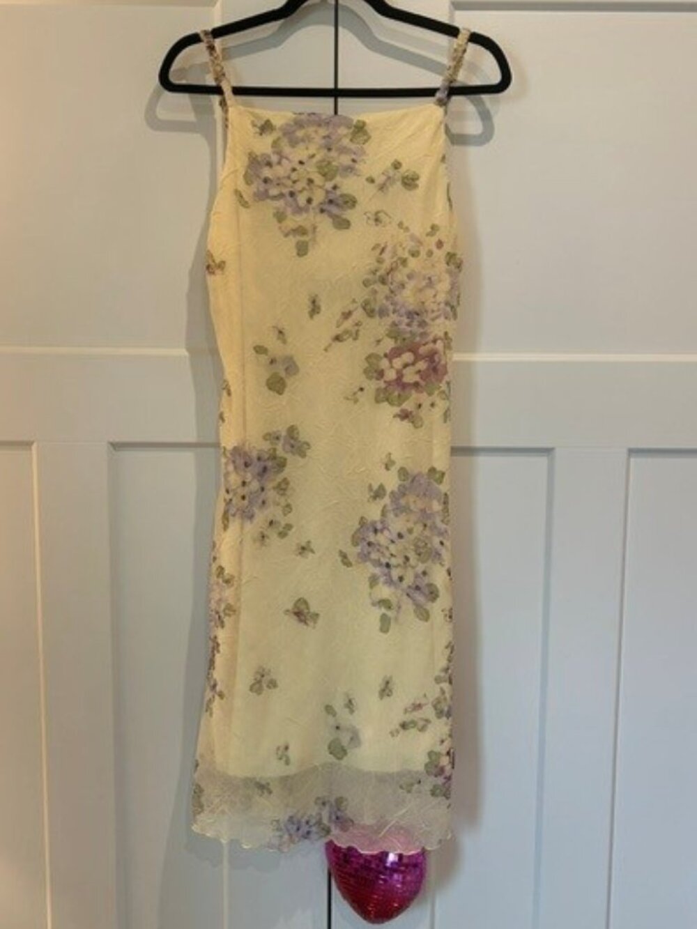 CITY TRIANGLES Vintage Spaghetti Strap Floral Print Dress